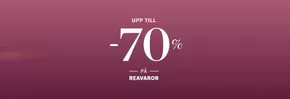 Upp till -70% på reavaror!