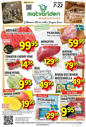 Matvärlden-katalog i Ljungby (Halland) | Veckans erbjudanden Kungens Kurva! | 2025-08-08T00:00:00.000Z - 2025-08-14T00:00:00.000Z