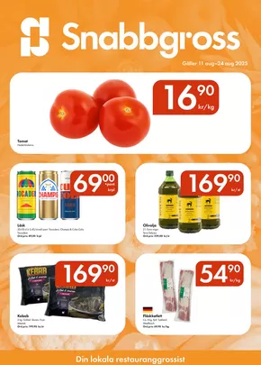 Snabbgross-katalog | Snabbgross Kampanjblad v. 33–34 | 2025-08-11T00:00:00.000Z - 2025-08-25T00:00:00.000Z