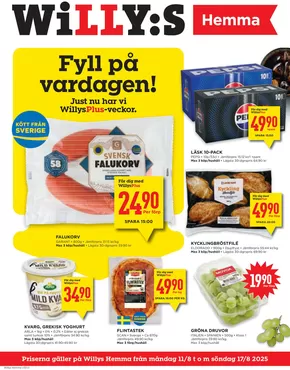 Willys-katalog | Upptäck attraktiva erbjudanden | 2025-08-11T00:00:00.000Z - 2025-08-17T00:00:00.000Z