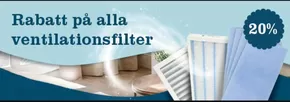 Dammsugarpåsar-katalog | Rabatt på ventilationsfilter! | 2025-08-12T00:00:00.000Z - 2025-08-27T00:00:00.000Z