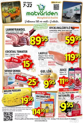 Matvärlden-katalog i Edsbruk | Veckans erbjudanden Veddesta! | 2025-08-13T00:00:00.000Z - 2025-08-19T00:00:00.000Z