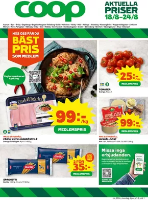 Coop-katalog i Ängelholm | Våra bästa fynd | 2025-08-18T00:00:00.000Z - 2025-08-24T00:00:00.000Z