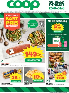 Coop-katalog i Berga (Kalmar) | Exklusiva deals för våra kunder | 2025-08-25T00:00:00.000Z - 2025-08-31T00:00:00.000Z