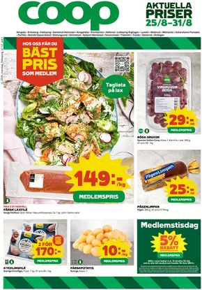 Coop-katalog i Malmö | Specialerbjudanden för dig | 2025-08-25T00:00:00.000Z - 2025-08-31T00:00:00.000Z