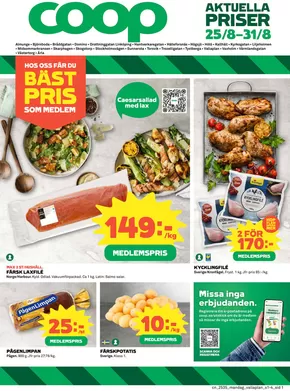 Coop-katalog i Göteborg | Specialerbjudanden för dig | 2025-08-25T00:00:00.000Z - 2025-08-31T00:00:00.000Z