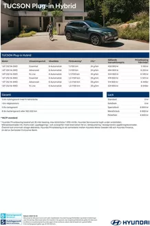 Hyundai-katalog i Hjärsås | Hyundai Prislista TUCSON Plug-in Hybrid | 2025-08-22T00:00:00.000Z - 2026-08-22T00:00:00.000Z