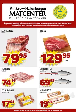 Matcenter-katalog i Tumba | Veckans erbjudanden Matcenter | 2025-08-25T00:00:00.000Z - 2025-08-31T00:00:00.000Z