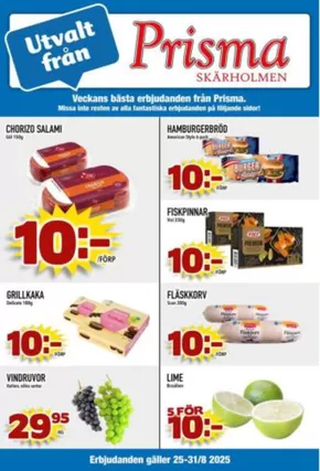 Prisma Skärholmen-katalog i Riseberga | Prisma Mat reklambad | 2025-08-25T00:00:00.000Z - 2025-08-31T00:00:00.000Z