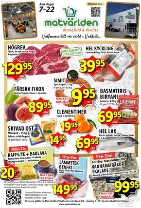Matvärlden-katalog i Järfälla | Veckans erbjudanden Veddesta! | 2025-08-25T00:00:00.000Z - 2025-08-31T00:00:00.000Z