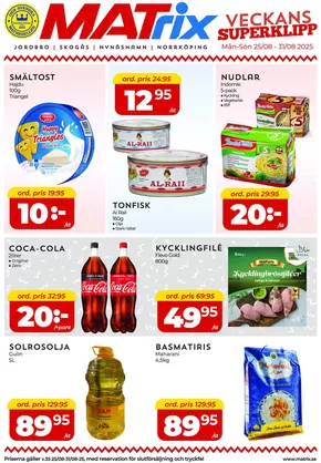 Matrix Butikerna-katalog i Göteborg | Matrix Veckans Annons | 2025-08-25T00:00:00.000Z - 2025-08-31T00:00:00.000Z