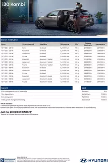 Hyundai-katalog i Hjärsås | Hyundai Prislista i30 Kombi | 2025-08-27T00:00:00.000Z - 2026-08-27T00:00:00.000Z