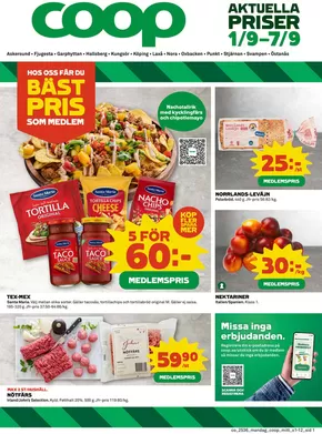 Coop-katalog i Svenljunga | Attraktiva specialerbjudanden för alla | 2025-09-01T00:00:00.000Z - 2025-09-07T00:00:00.000Z
