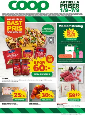 Coop-katalog i Svenljunga | Aktuella deals och erbjudanden | 2025-09-01T00:00:00.000Z - 2025-09-07T00:00:00.000Z