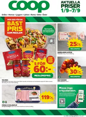 Coop-katalog i Svenljunga | Upptäck attraktiva erbjudanden | 2025-09-01T00:00:00.000Z - 2025-09-07T00:00:00.000Z