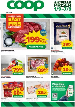 Coop-katalog i Sundsvall | Erbjudanden för fyndjägare | 2025-09-01T00:00:00.000Z - 2025-09-07T00:00:00.000Z