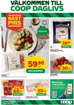 Coop Daglivs-katalog i Burträsk | Våra bästa deals för dig | 2025-09-01T00:00:00.000Z - 2025-09-07T00:00:00.000Z