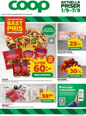 Coop-katalog i Svenljunga | Fantastiska rabatter på utvalda produkter | 2025-09-01T00:00:00.000Z - 2025-09-07T00:00:00.000Z