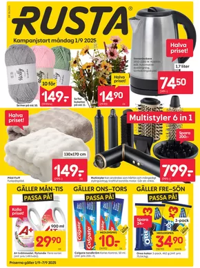 Rusta-katalog i Eskilstuna | Rusta reklambad | 2025-09-01T00:00:00.000Z - 2025-09-07T00:00:00.000Z