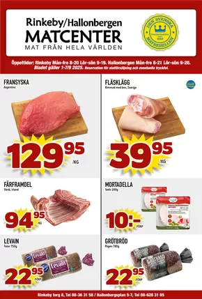 Matcenter-katalog i Sjöbo (Skåne) | Veckans erbjudanden Matcenter | 2025-07-01T00:00:00.000Z - 2025-09-07T00:00:00.000Z