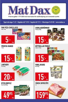 Matdax-katalog i Enköping | Matdax reklambad | 2025-07-01T00:00:00.000Z - 2025-09-07T00:00:00.000Z