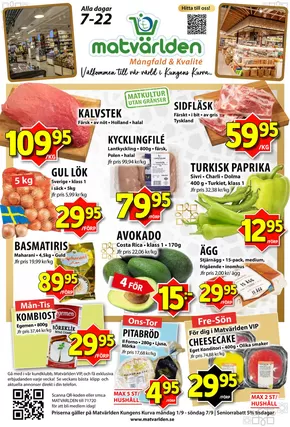 Matvärlden-katalog i Stockholm | Veckans erbjudanden Kungens Kurva! | 2025-09-01T00:00:00.000Z - 2025-09-07T00:00:00.000Z