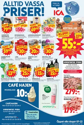 ICA Hajen Lågpris reklamblad