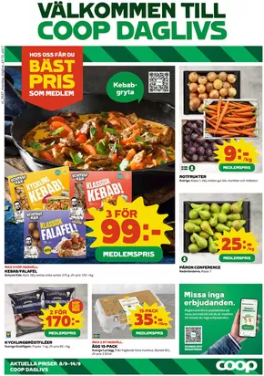 Coop Daglivs-katalog i Stockholm | Aktuella specialerbjudanden | 2025-09-08T00:00:00.000Z - 2025-09-14T00:00:00.000Z