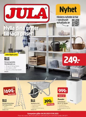 Jula-katalog i Meselefors | kampanjbladet Jula | 2025-09-04T00:00:00.000Z - 2025-09-17T00:00:00.000Z