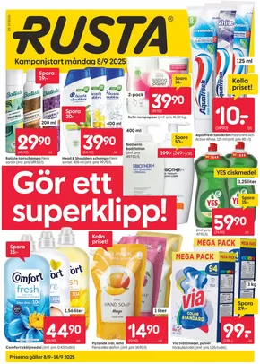 Rusta-katalog i Hammarstrand | Rusta reklambad | 2025-09-08T00:00:00.000Z - 2025-09-22T00:00:00.000Z