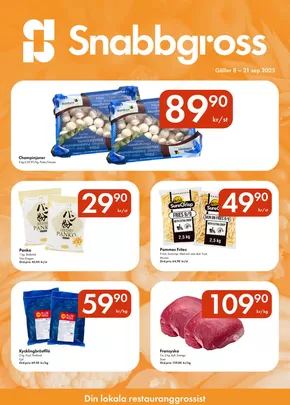 Snabbgross-katalog i Malung | Snabbgross Kampanjblad v. 37–38 | 2025-09-08T00:00:00.000Z - 2025-09-22T00:00:00.000Z