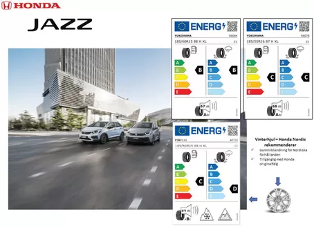 Honda-katalog i Kalmar | Honda Jazz däckmärkning augusti 2024 | 2025-09-09T00:00:00.000Z - 2026-09-09T00:00:00.000Z