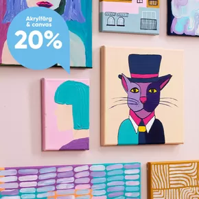 Panduro-katalog i Emmaboda | 20% medlemsrabatt på akrylfärg och canvas! | 2025-09-09T00:00:00.000Z - 2025-09-24T00:00:00.000Z