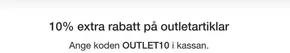 10% extra rabatt på outletartiklar!