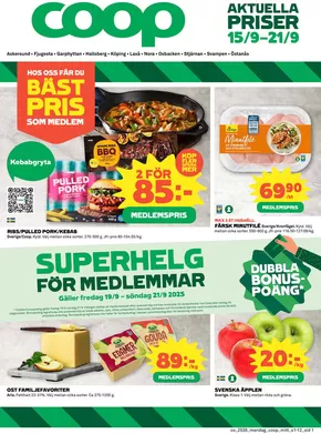 Coop-katalog i Örebro | Top-deals för alla kunder | 2025-09-15T00:00:00.000Z - 2025-09-21T00:00:00.000Z