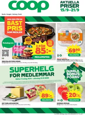 Coop-katalog i Köping | Stort urval av erbjudanden | 2025-09-15T00:00:00.000Z - 2025-09-21T00:00:00.000Z