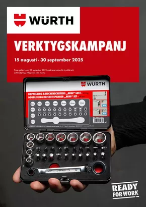 Würth-katalog | Verktygskampanj! | 2025-09-11T00:00:00.000Z - 2025-09-30T00:00:00.000Z