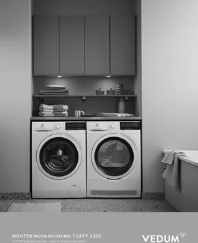 Vedum-katalog i Göteborg | Monteringsanvisning tvättstuga | 2025-09-12T00:00:00.000Z - 2025-09-26T00:00:00.000Z