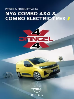 Opel-katalog | Opel nya combo dangel 4x4 trek e trek | 2025-09-12T00:00:00.000Z - 2025-09-26T00:00:00.000Z