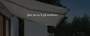 Just nu 20 % på markiser!