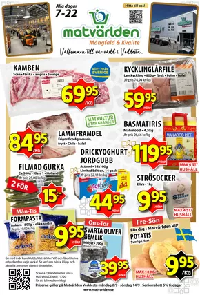 Matvärlden-katalog i Täby | Veckans erbjudanden Veddesta! | 2025-09-13T00:00:00.000Z - 2025-09-19T00:00:00.000Z