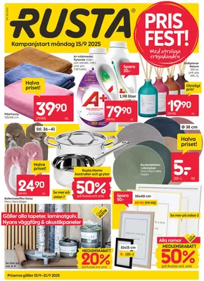 Rusta-katalog i Mariestad | Rusta reklambad | 2025-09-15T00:00:00.000Z - 2025-09-29T00:00:00.000Z