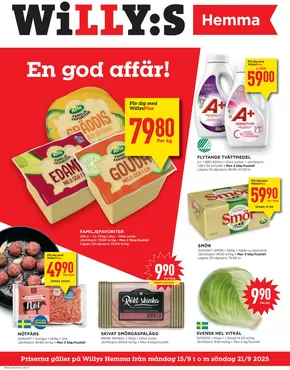 Willys-katalog i Löddeköpinge | Willys Erbjudanden | 2025-09-15T00:00:00.000Z - 2025-09-21T00:00:00.000Z