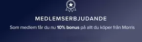 Volt-katalog i Staffanstorp | Som medlem får du nu 10% bonus på allt du köper från Morris! | 2025-09-15T00:00:00.000Z - 2025-10-01T00:00:00.000Z
