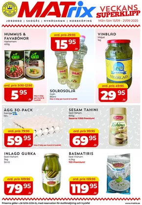 Matrix Butikerna-katalog i Nynäshamn | Matrix Veckans Annons | 2025-09-16T00:00:00.000Z - 2025-09-30T00:00:00.000Z