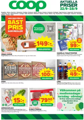 Coop-katalog i Örnsköldsvik | Rabatter och kampanjer | 2025-09-22T00:00:00.000Z - 2025-09-28T00:00:00.000Z