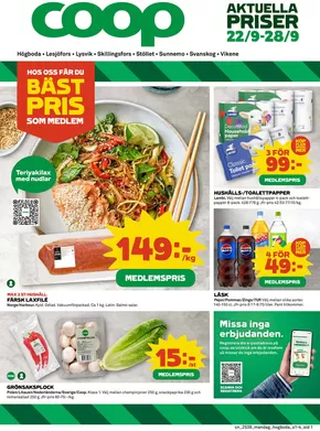 Coop-katalog i Hjo | Top-erbjudanden för sparrävar | 2025-09-22T00:00:00.000Z - 2025-09-28T00:00:00.000Z
