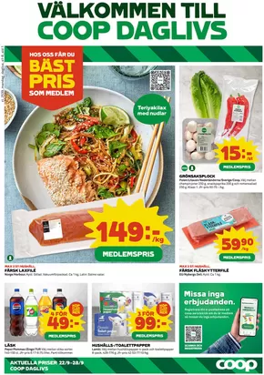 Coop Daglivs-katalog | Rabatter och kampanjer | 2025-09-22T00:00:00.000Z - 2025-09-28T00:00:00.000Z