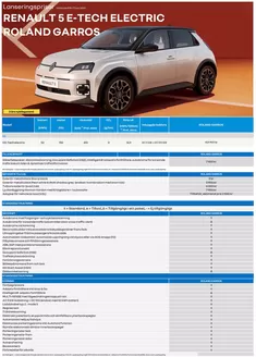 Renault-katalog i Mölle | Renault Renault 5 E-Tech electric Roland Garros | 2025-09-20T00:00:00.000Z - 2026-09-20T00:00:00.000Z