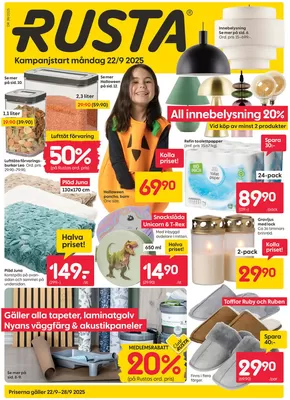Rusta-katalog i Vallentuna | Rusta reklambad | 2025-09-22T00:00:00.000Z - 2025-10-06T00:00:00.000Z